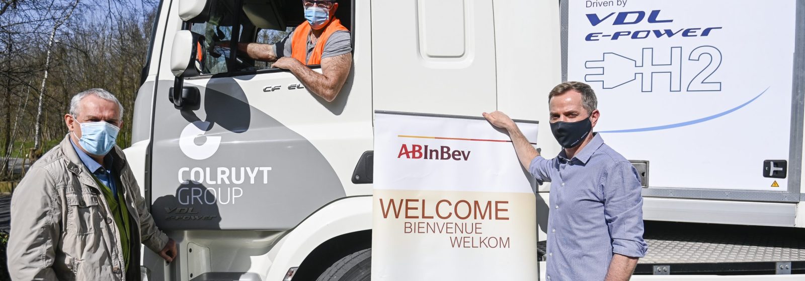 AB InBev en Colruyt tekenden een intentieverklaring om waterstoftrucks in te zetten