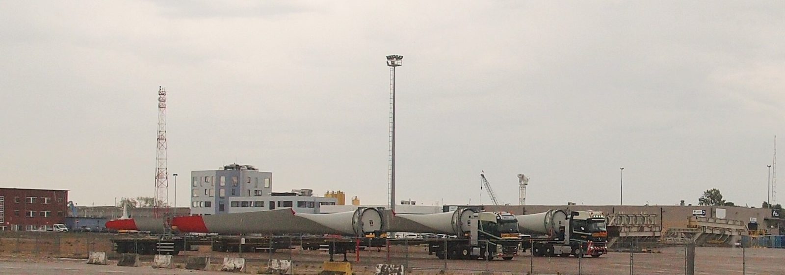 Wieken van windturbines in Haven Oostende