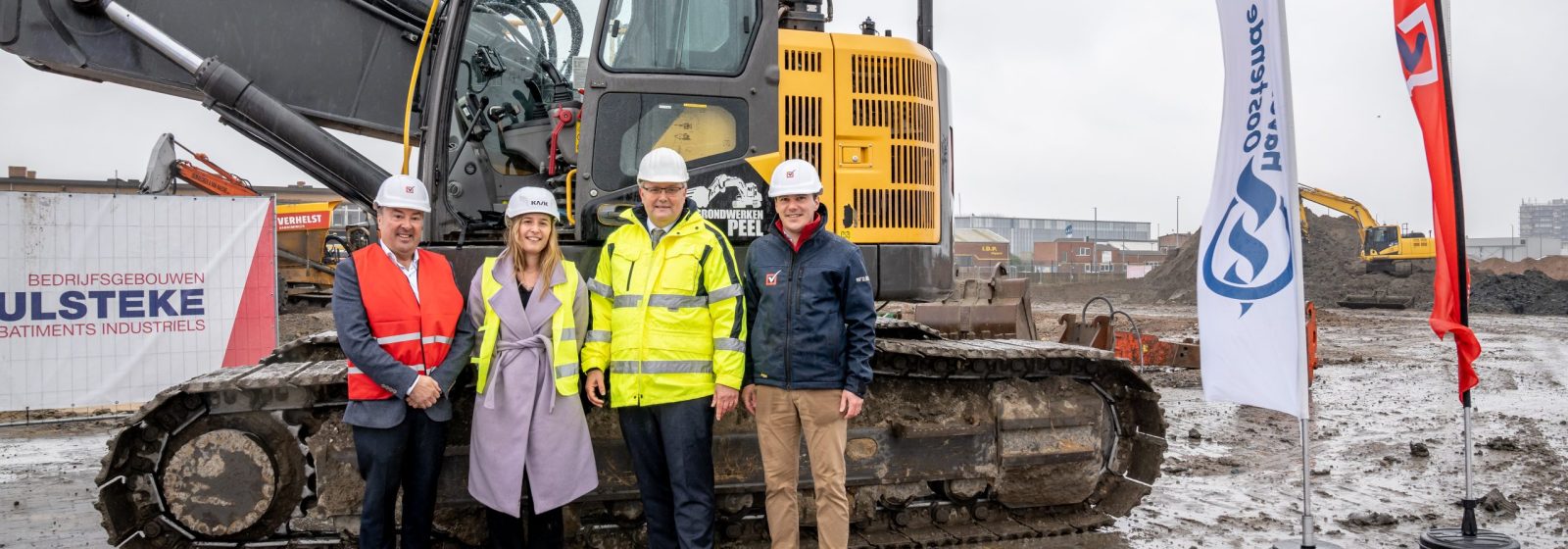 Graafwerken stukgoedloods REBO-terminal Haven Oostende