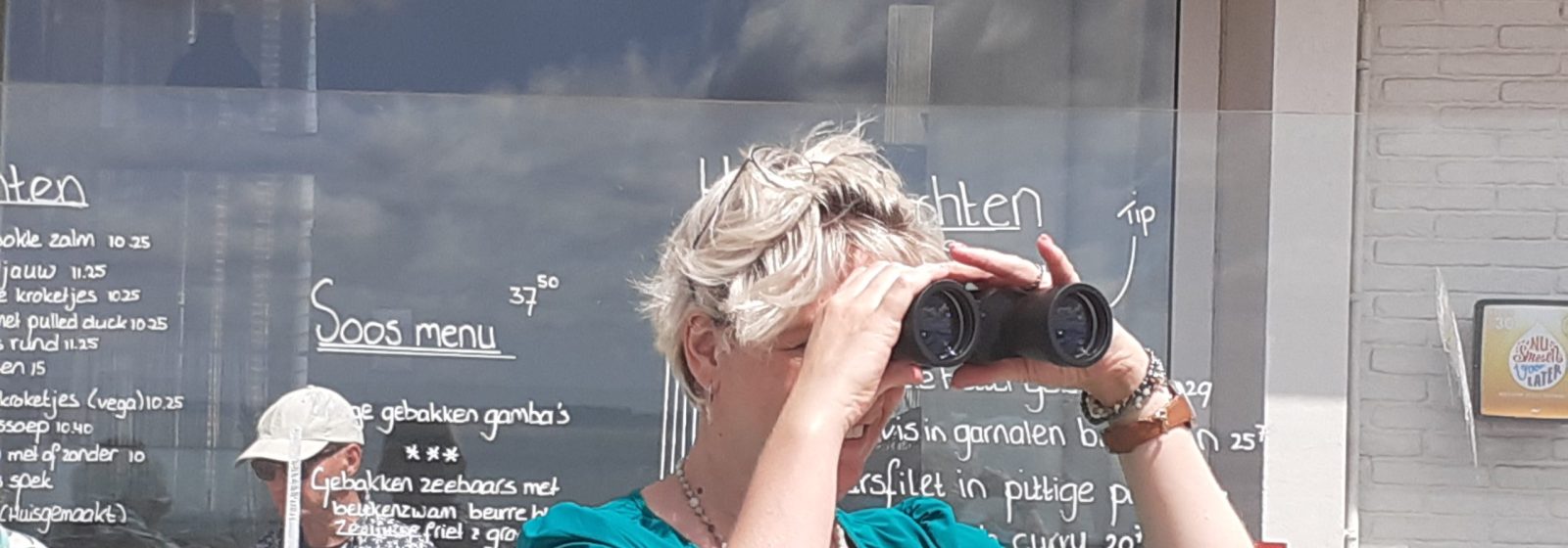 Brigiet van De Belgische Loodsensociëteit kijkt uit over de Westerschelde.