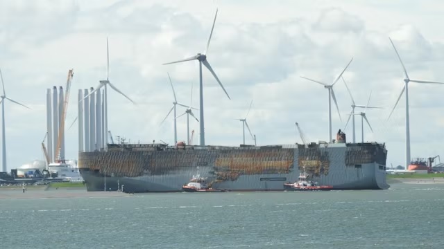 'Fremantle Highway' in de Eemshaven