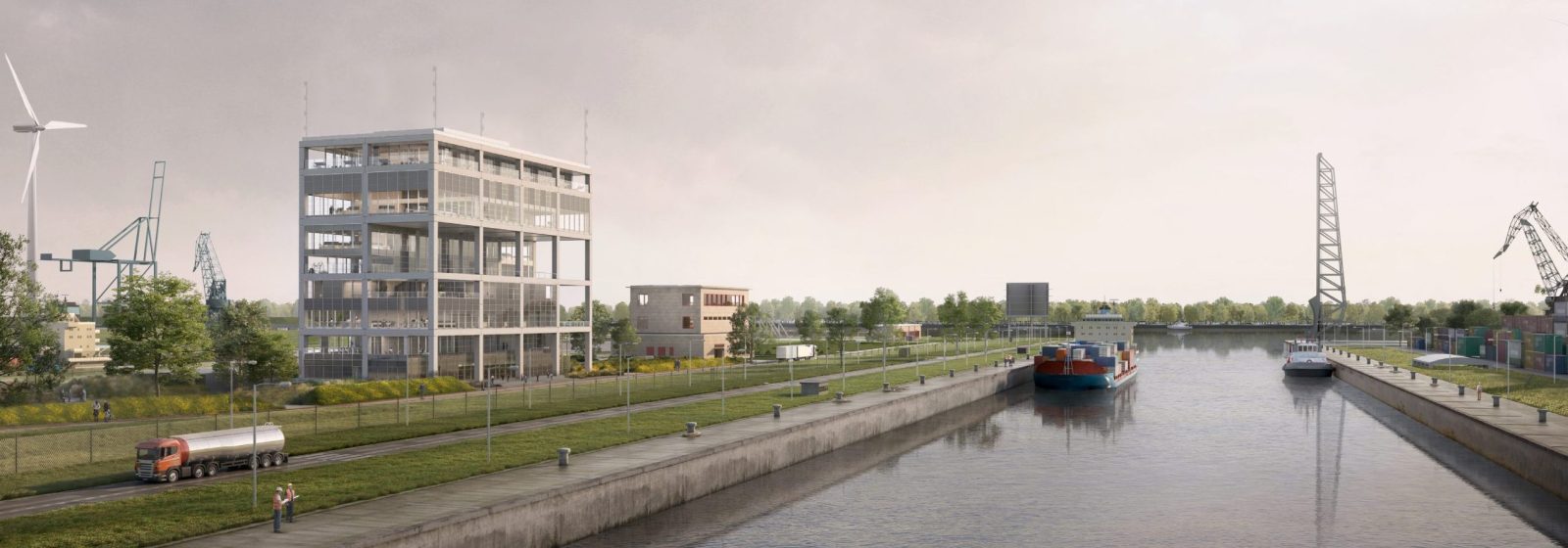 Een simulatie van het nieuwe havencoördinatiecentrum