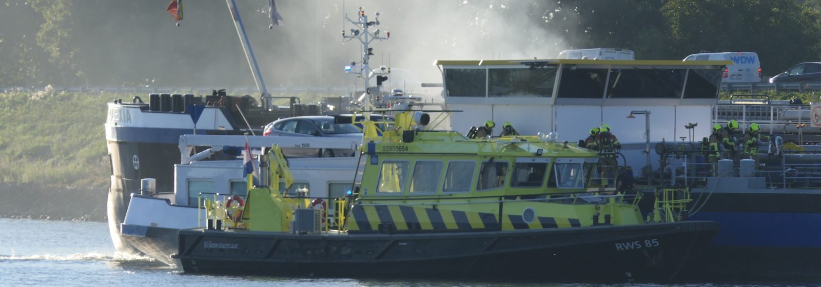 Brand aan boord van de 'Poseidon' van Rederij Ringoot