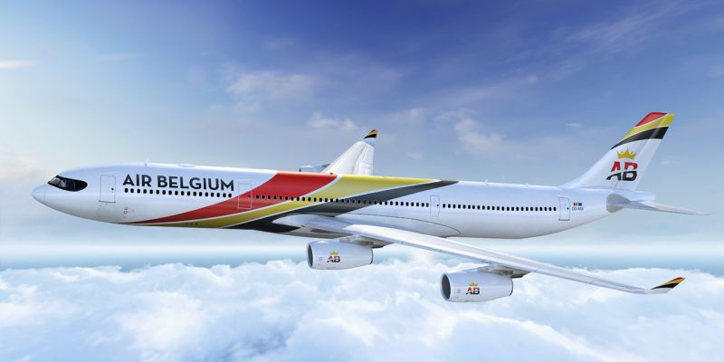 Vliegtuig van Air Belgium