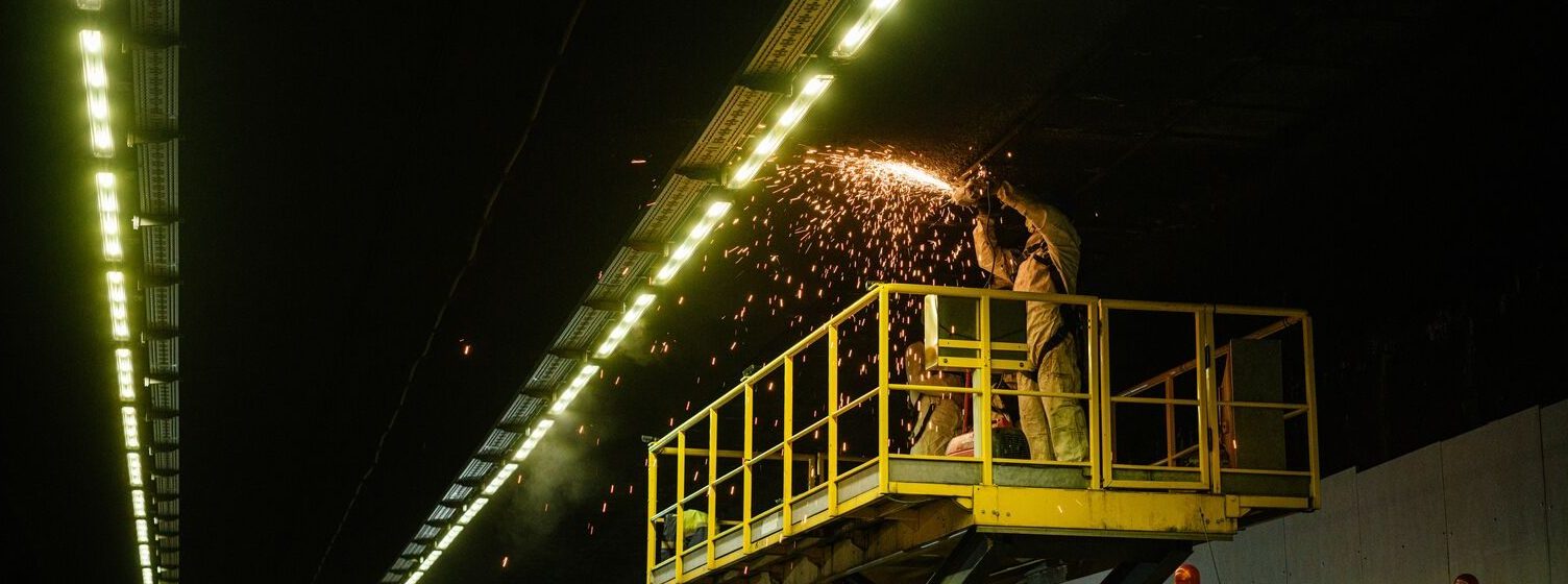 Werken in Kennedytunnel