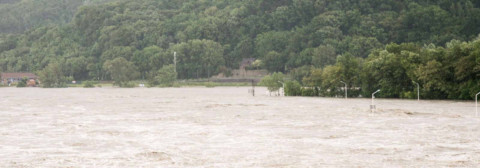 Hoge waterstand Donau