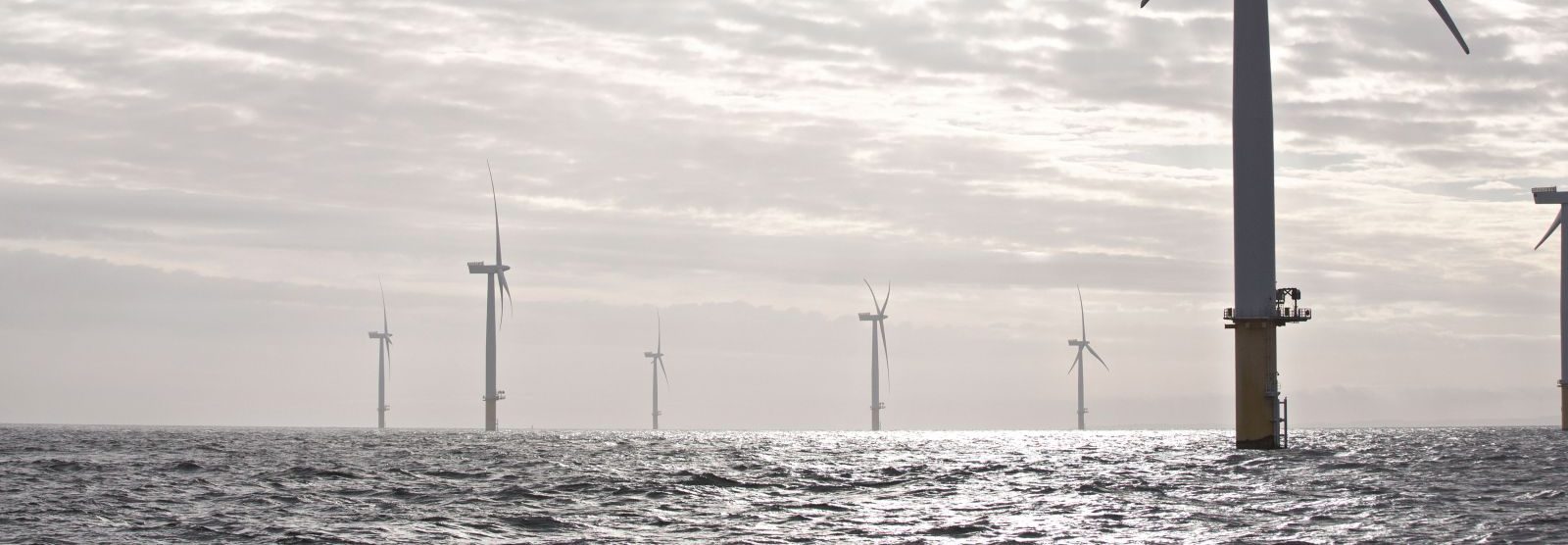 Offshore windmolenpark in de Baltische Zee